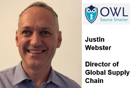 Justin Webster Joins the OWL Team as Director of Global Supply Chain