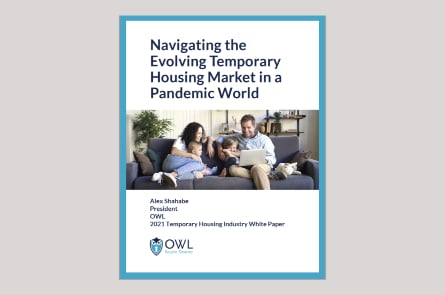 OWL Releases White Paper Reflecting on 2021 Temporary Housing Industry Challenges During Pandemic