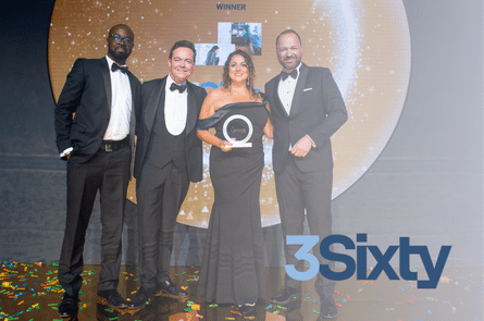 3Sixty named Accommodation Innovation of the year at the Business Travel Awards Europe 2022